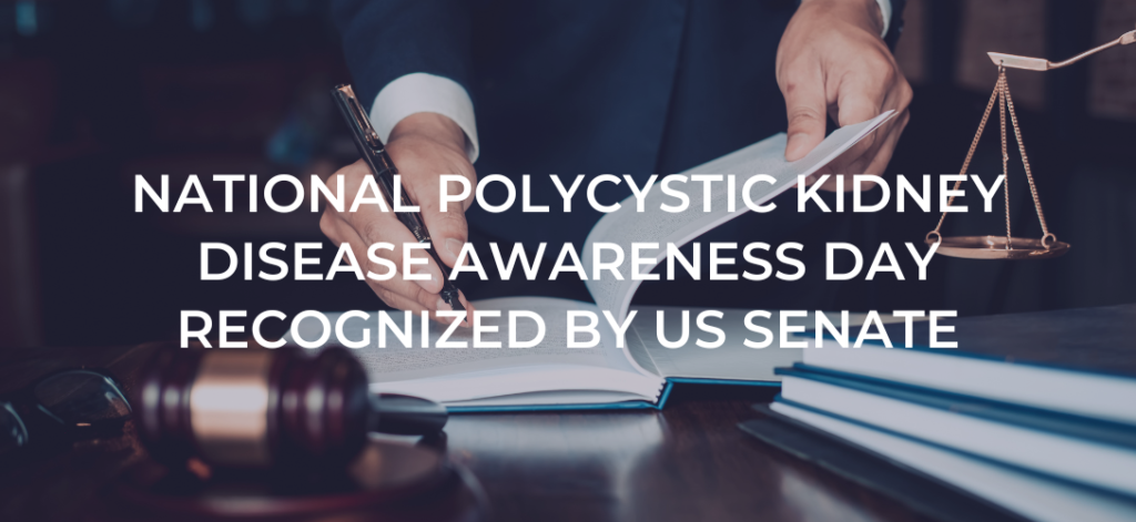 National Polycystic Kidney Disease Awareness Day Recognized by US Senate blog banner image