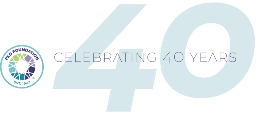 The PKD Foundation Celebrates 40 Years Blog Banner